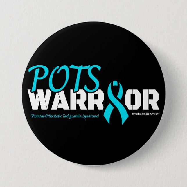WARRIOR...POTS 3 INCH ROUND BUTTON (Front)