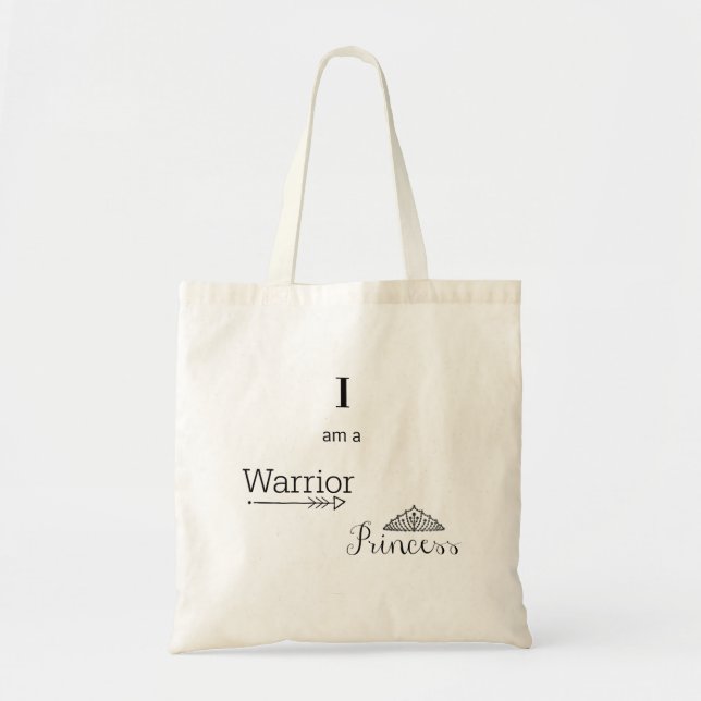 Warrior Princess Budget Tote Bag (Front)