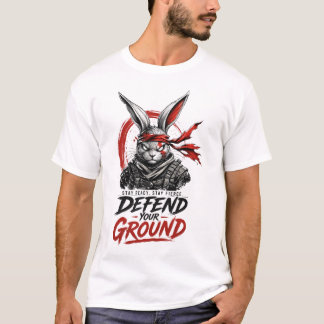 Warrior Rabbit Graphic T-Shirt Fierce Streetwear