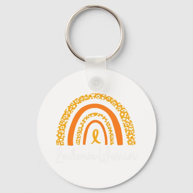 Warrior Rainbow Orange  Keychain (Front)