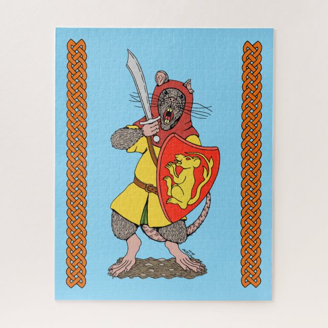 Warrior Rat with Falchion Jigsaw Puzzle (Vertical)