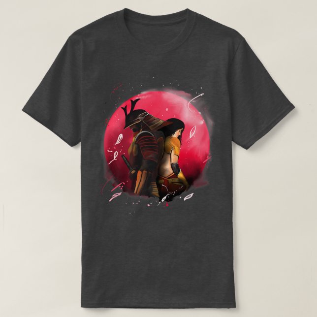 Warrior Samurai Japan Premium  T-Shirt (Design Front)