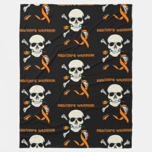 Warrior/Skull...RSD/CRPS Fleece Blanket