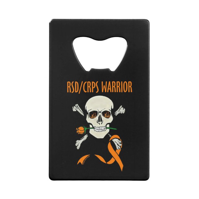 Warrior/Skull...RSD/CRPS Wallet Bottle Opener (Front)