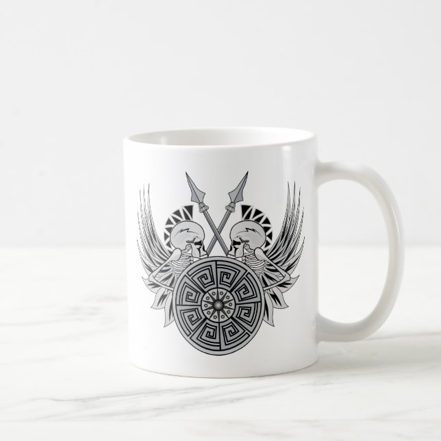 Warrior Skulls Coffee Mug (Right)