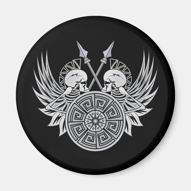 Warrior Skulls Magnet (Front)