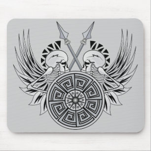 Warrior Skulls Mouse Pad