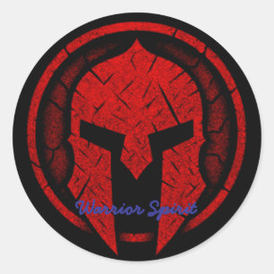 Warrior Spirit Classic Round Sticker