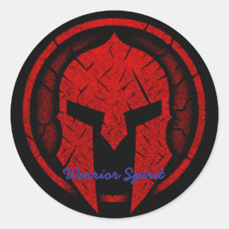 Warrior Spirit Classic Round Sticker