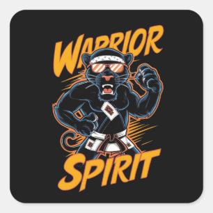 Warrior Spirit Square Sticker