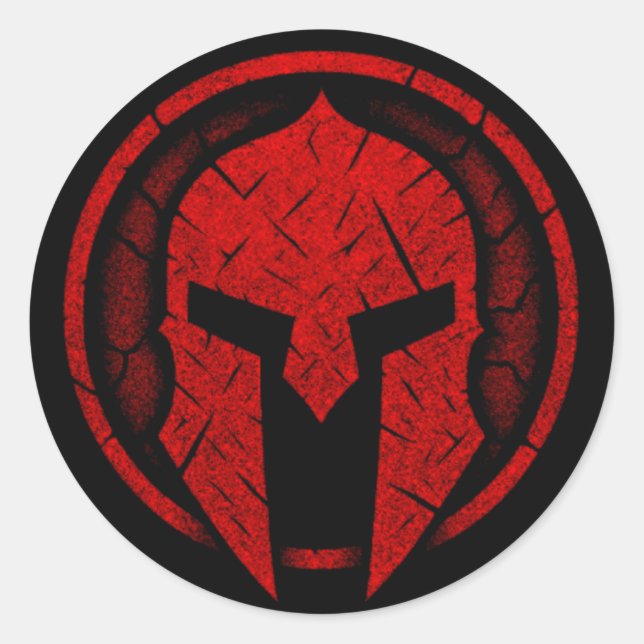 Warrior Spirit T-Shirt Classic Round Sticker (Front)