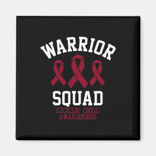 Warrior Squad - Sickle Cell Awareness Month Burgun Magnet