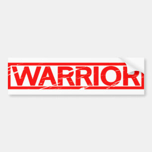 Warrior Stamp Bumper Sticker
