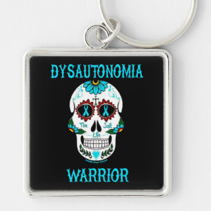 Warrior/Sugar skull...Dysautonomia Keychain