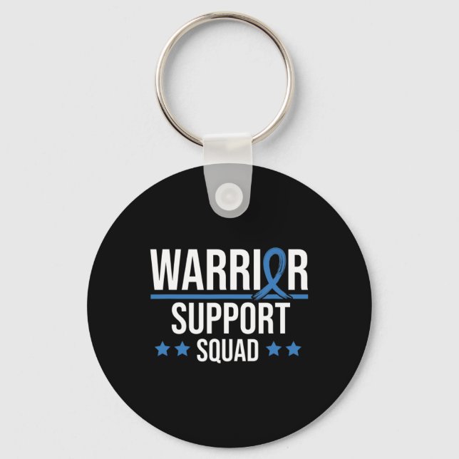 Warrior Support Squad Diabetes Awareness  Keychain (Front)