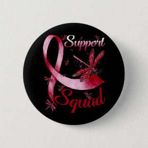 Warrior Support Squad Dragonfly Brain Aneurysm Awa 2 Inch Round Button