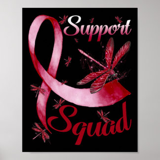 Warrior Support Squad Dragonfly Brain Aneurysm Awa Poster