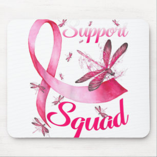 Warrior Support Squad Dragonfly Breast Cancer Awar Mouse Pad