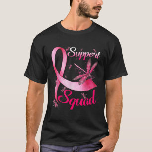 Warrior Support Squad Dragonfly Breast Cancer Awar T-Shirt