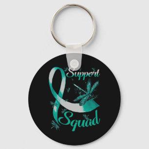 Warrior Support Squad Dragonfly Polycystic Kidney Keychain