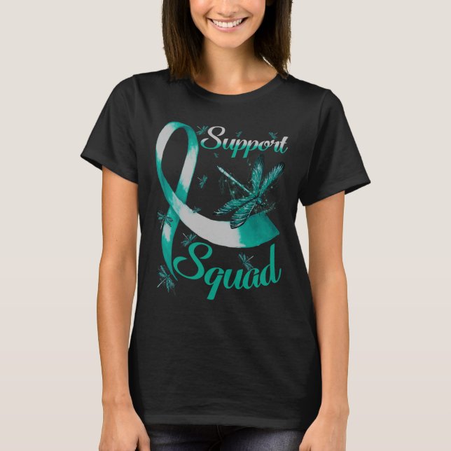 Warrior Support Squad Dragonfly Polycystic Kidney  T-Shirt (Front)