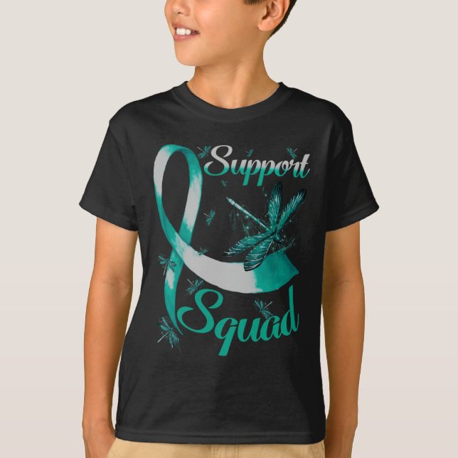 Warrior Support Squad Dragonfly Polycystic Kidney  T-Shirt (Front)