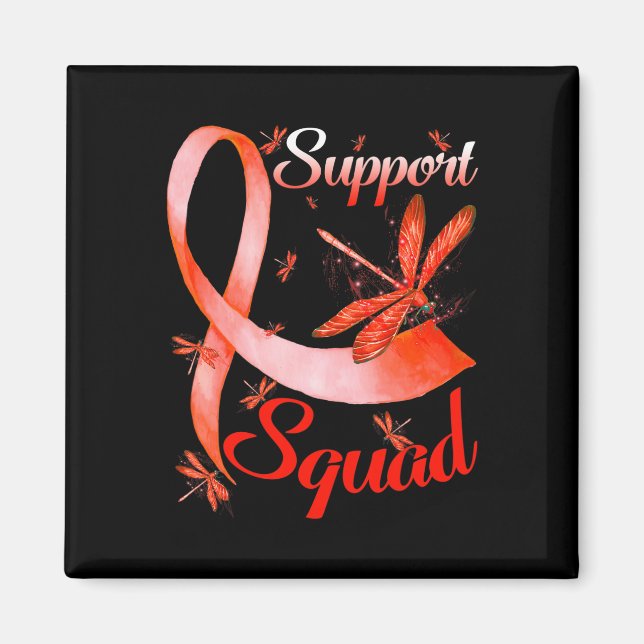 Warrior Support Squad Dragonfly Rsd Crps Awareness Magnet (Front)