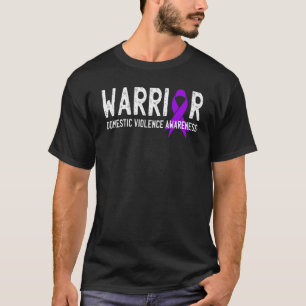 Warrior Survivor Domestic Violence Awareness Purpl T-Shirt