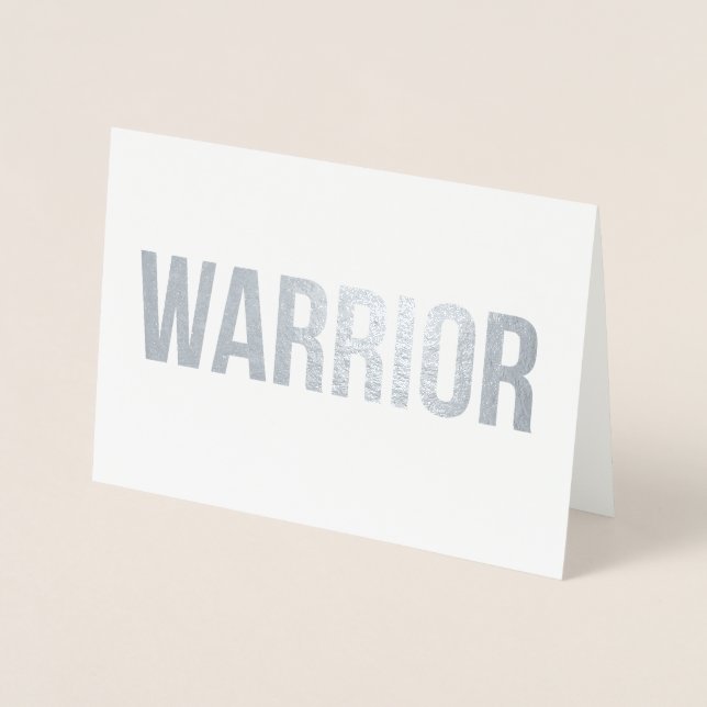 Warrior - Sympathy Greeting Card (Front)