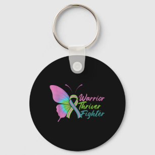 Warrior Thriver Fighter Metastatic Breast Cancer Keychain