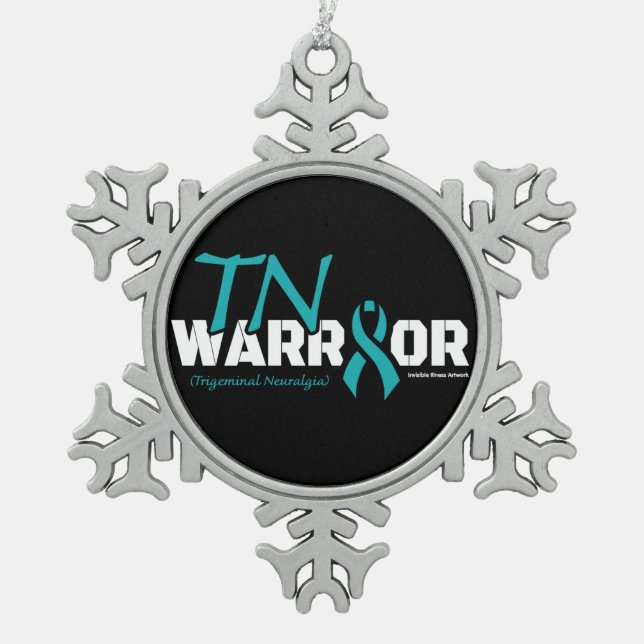 WARRIOR...TN SNOWFLAKE PEWTER CHRISTMAS ORNAMENT (Front)
