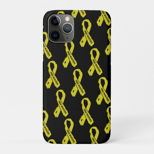 Warrior/ torn ribbon...Endometriosis Case-Mate iPh iPhone Case (Back)