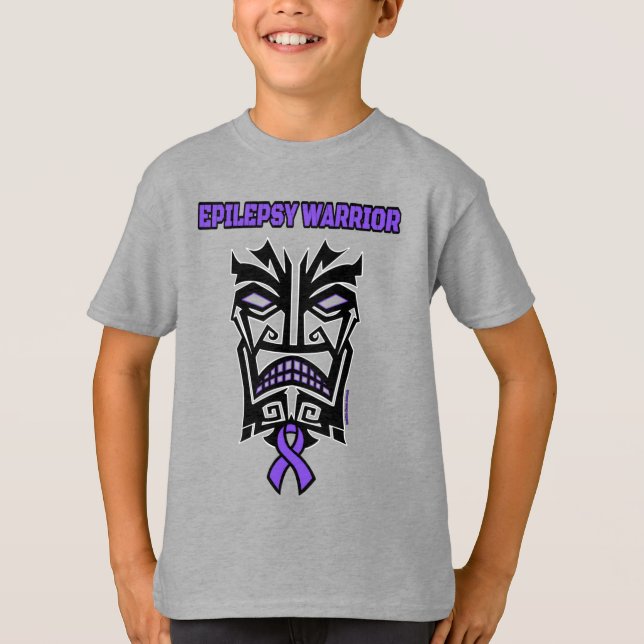 Warrior/Tribal...Epilepsy T-Shirt (Front)