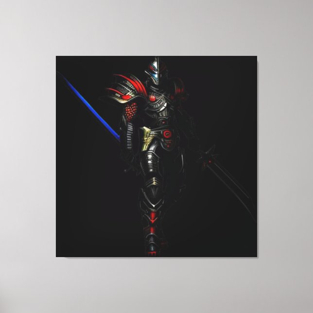 warrior triptych canvas print (Front)