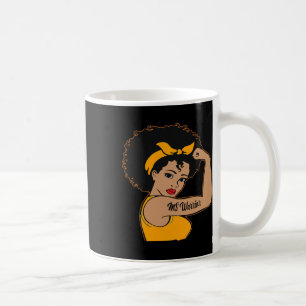 Warrior Unbreakable Multiple Sclerosis Afro Black  Coffee Mug