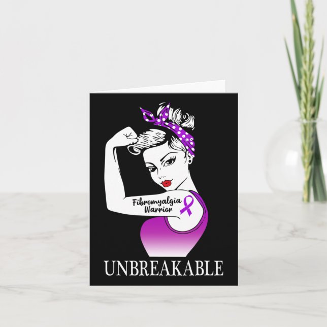 Warrior Unbreakable Strong Women  Card (Front)