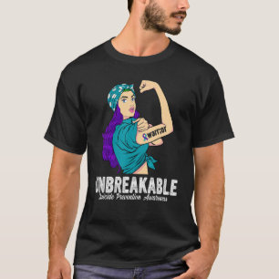 Warrior Unbreakable Suicide Prevention Awareness W T-Shirt