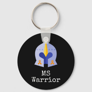 Warrior W Knight And Orange Ribbons For Ms Awarene Keychain