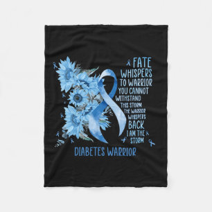 Warrior Whispers To Fate I Am The Storm  Fleece Blanket