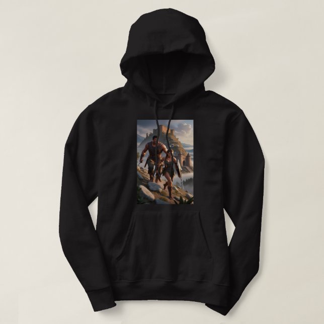 Warrior's Ascent Hooded Sweatshirt (Design Front)