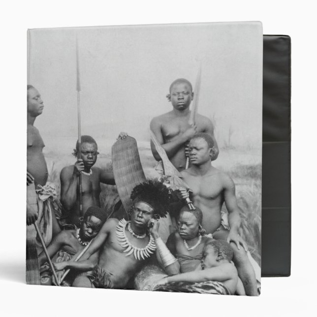 Warriors, Belgian Congo, 1894 Binder (Front/Inside)