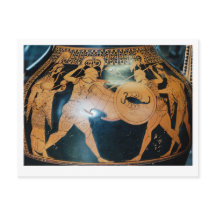 Warriors. Greek vase.