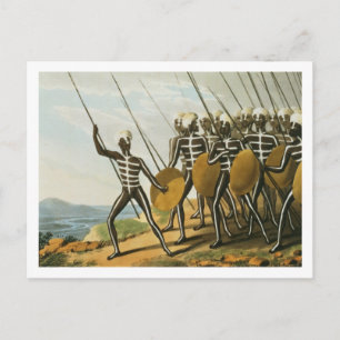 Warriors of New S. Wales engraved by M. Dubourg (f Postcard