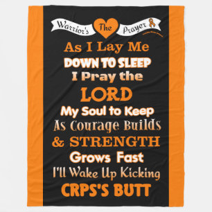 Warrior's Prayer...CRPS Fleece Blanket