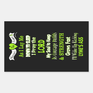 Warrior's Prayer...Lyme Sticker