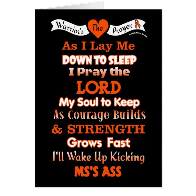 Warrior's Prayer...MS (Front)