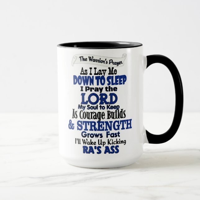 Warrior's Prayer...RA Mug (Right)
