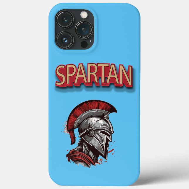 Warrior's Pride - Spartan Helmet with Red Plume Case-Mate iPhone Case (Back)