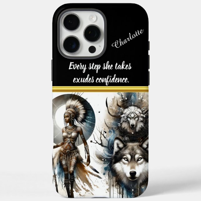 Warrior's quest with nature's spirits Case-Mate iPhone case (Back)