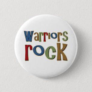 Warriors Rock 2 Inch Round Button